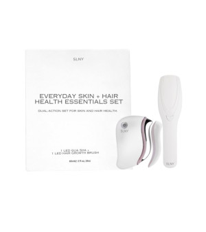 Solaris Laboratories NY, LED Hairbrush and Gua Sha Skin Hair Health Set