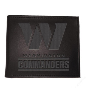 Evergreen Enterprises, Men's Black Washington Commanders Hybrid Bi-Fold Wallet