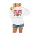 Women's White Atlanta United FC Crewneck Drop Shoulder Sweatshirt