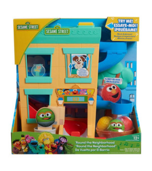 Sesame Street, 'Round The Neighborhood 4-Piece Ball Drop Playset and Figures