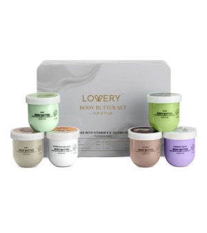 Lovery, Whipped Body Butter Gift Set, 6 Piece