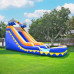 18  Dolphin Splash Commercial Grade Water Slide with Attached Deep Pool for Kids and Adults (with Blower), Outdoor Inflatable, Summer, Wet Dry Slide, Rental Quality