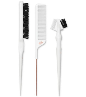 T3, Detail Set with Pintail Comb, Edge Brush, and Teasing Brush, 3 Piece