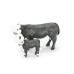 1/20 Black Baldy Cow and Calf