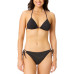 Juniors' Metallic Triangle Bikini Top & Bottoms