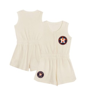 Outerstuff, Toddler Cream Houston Astros Power Tank Romper