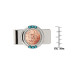 Men's French 2 Euro Coin Turquoise Money Clip