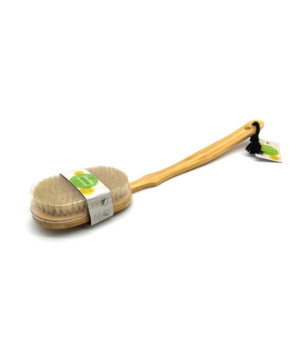PURSONIC, 100% natural Bath Body Brush with Long Bamboo Handle