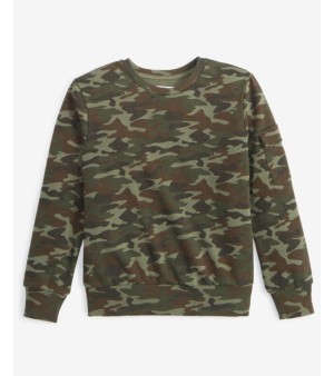 Grayson Threads Kids, The Label, Big Boys Camo Fleece Sweatshirt