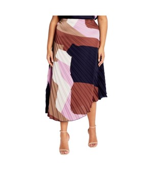 CITY CHIC, Plus Size Amaya Print Skirt