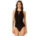 - Women's Zip Front High Neck One Piece