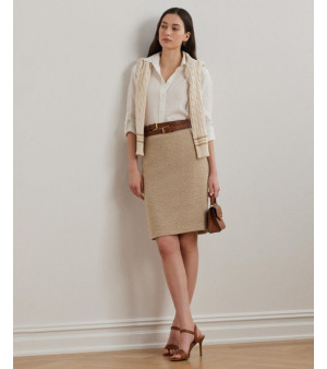 Lauren Ralph Lauren, Women's Cotton-Blend Bouclé Pencil Skirt