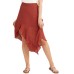 Juniors' Asymmetrical-Hem Gauzy Skirt