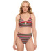 Juniors' Front-Tab Midkini Top & High-Waist Cheeky Bottoms