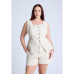 Plus Size Denim Vest