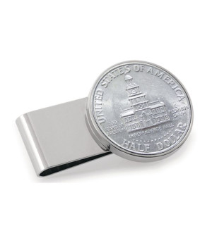 American Coin Treasures, Men's JFK Bicentennial Half Dollar Stainless Steel Coin Money Clip