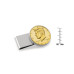 Men's Gold-Layered JFK Half Dollar Stainless Steel Coin Money Clip