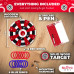 - Hook Darts Ring Toss Game   Wood Board & Soft Rings   20+ Games Included For Kids & Adults   Dart Board Wall Mount Games