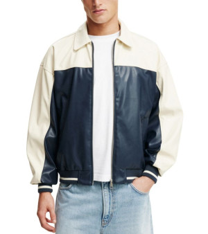 COTTON ON, Men's Artificial Leather Western Jacket