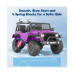 12V 7AH 2-Seater Purple Ride-On Car for Kids with Remote Control, Electric Truck with Music, LED Lights & Safety Features, Ages 3-8 years