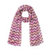 100% Silk Chevron Print Scarf