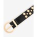 Bubble Stud Faux-Leather Belt