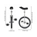 18 In Wheel Outdoor Unicycle Skid-proof Tire Fitness Bicycle Balance Training for Adults Teenagers Kids, Silver