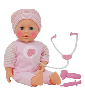 The New York Doll Collection, 14 Inch Talking Baby Doll Doctor Playset