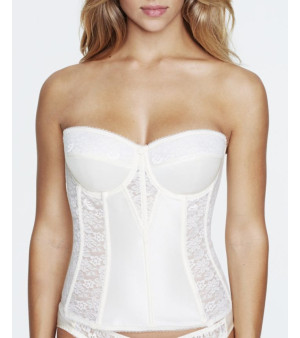 Dominique, Colette Lace Strapless Bustier Corset Lingerie 8949