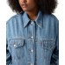 Plus Size '90s Cotton Denim Trucker Jacket