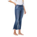 Women's High Rise Cropped Step Hem Flare Jeans
