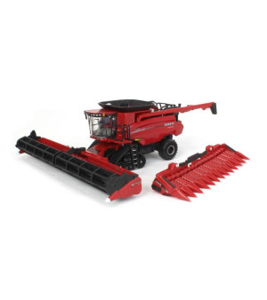 ERTL, 1/64 Case IH Tracked Combine with Corn & Grain Heads Prestige Collection