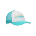 Chill Beach Vibes White & Aqua Foam Trucker Hat