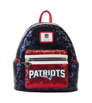 Loungefly, Men's and Women's New England Patriots Sequin Mini Backpack