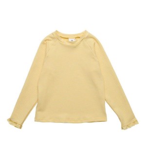 Snapper Rock, Big Girls Toddler|Child Marigold Stripe LS Rash Top