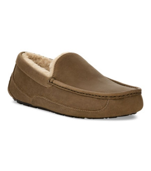 UGG®, Men's Ascot Leather Plush-Lined Slipper