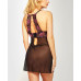 Bella Lace and Mesh Babydoll 2pc Lingerie Set, Online Only