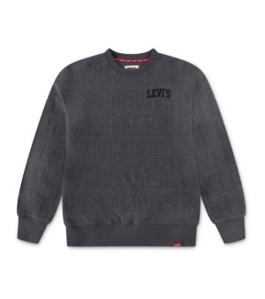 Levi's, Big Boys Branded Jacquard Crewneck Sweatshirt