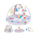 Baby Play Gym Mat Thicker Tummy Time Mat with 5 Detachable Hanging