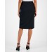 Petite Zip-Front Pencil Skirt
