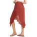 Juniors' Asymmetrical-Hem Gauzy Skirt