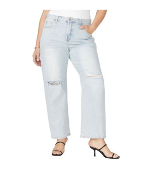 ELOQUII, Plus Size The Naomi Comfort Stretch Straight Leg Jean
