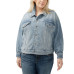 Plus Size Denim Trucker Jacket
