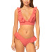 Juniors' Cannes Ruffled Bikini Top & Cabo Bottoms