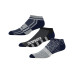 Dallas Cowboys Stripe Stack Three-Pack No Show Sock Set