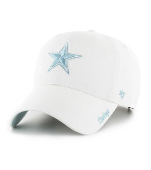 '47 Brand, 47 Brand Women's White Dallas Cowboys Ballpark Cheer Clean Up Adjustable Hat