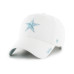47 Brand Women's White Dallas Cowboys Ballpark Cheer Clean Up Adjustable Hat
