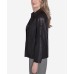 Petite Runway Ready Floral Embroidered Faux Leather Jacket