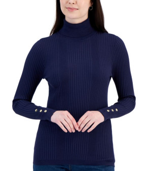 JM Collection, Women's Ribbed Turtleneck Sweater