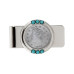 Men's Liberty Nickel Turquoise Coin Money Clip